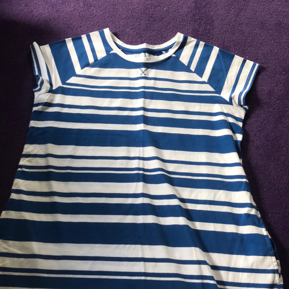Lands End Striped Dress